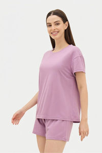 Sweet Dreams Solid Short Set - Lavender Mist — thumbnail 5